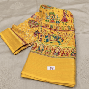 Masakali Kalamkari Pattern Sarees M199